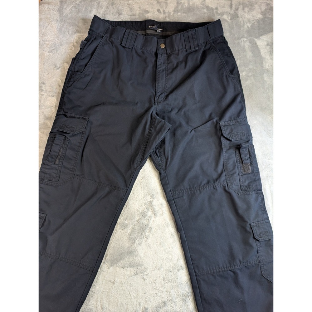 5.11 Tactical Cargo Pants Mens 40X36 Navy Blue Ripstop Utility Work Outdoor Hiki
